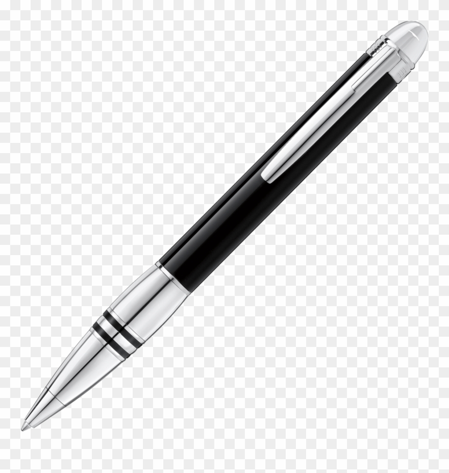 Mont Blanc Starwalker Carbon Fiber Ballpoint Pen Clipart