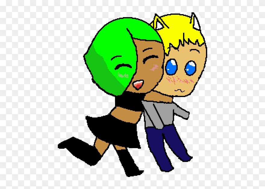 Little Kallita And Kid Isaac - Cartoon Clipart