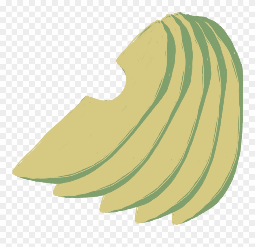 Avocado - Banana Clipart
