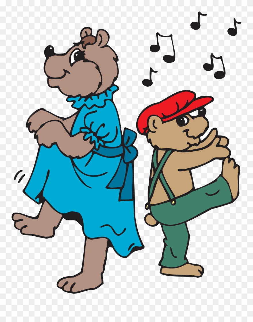 Big Image - Bears Dancing Clipart - Png Download