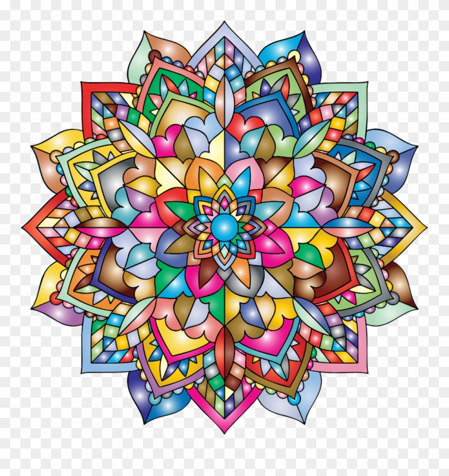 Flower Mandala Sand Clip Art - Png Download
