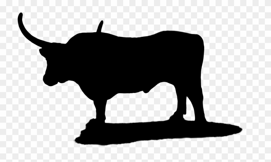 Snout Ox Silhouette Cattle Free Download Png Hd Clipart - Bull Transparent Png
