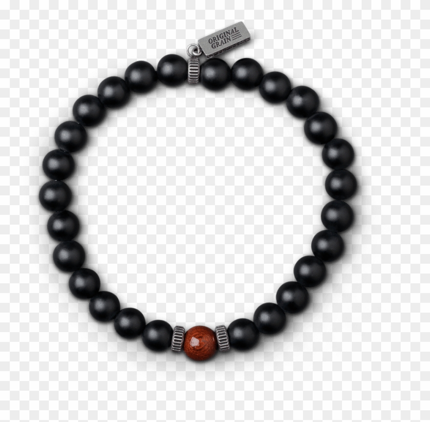 Rosewood Black Onyx Crown Bracelet 8mm - Red Lokai Bracelet Clipart