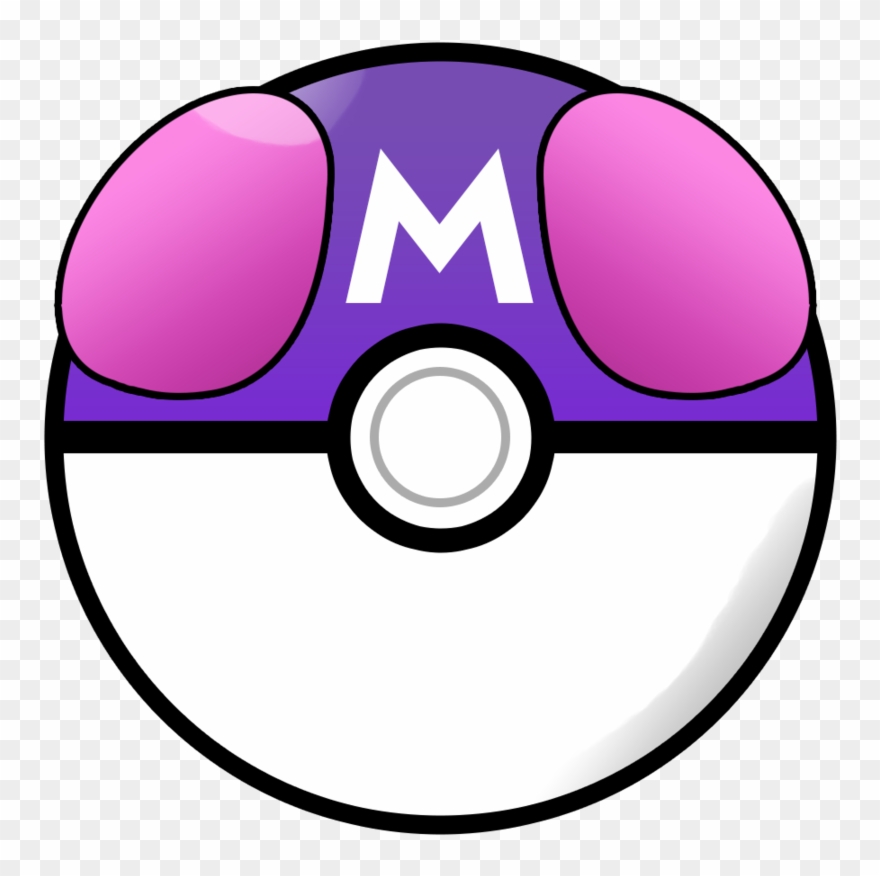 Pokeball Clipart Clear Background - Pokemon Master Ball Png Transparent Png