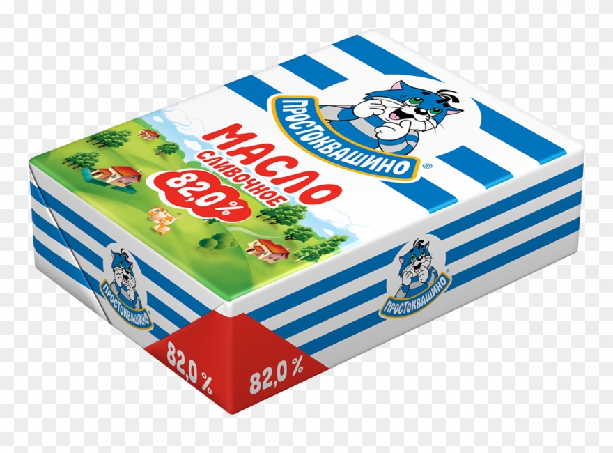 Butter Png - Масло Сливочное Простоквашино 82% Clipart