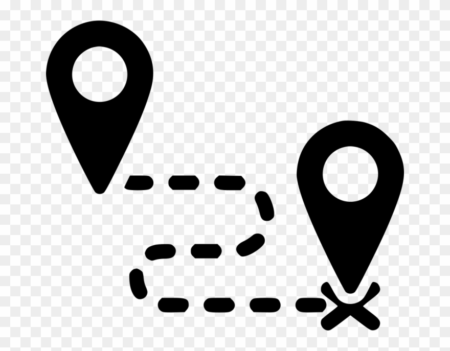 Distance Png - Map Direction Icon Clipart