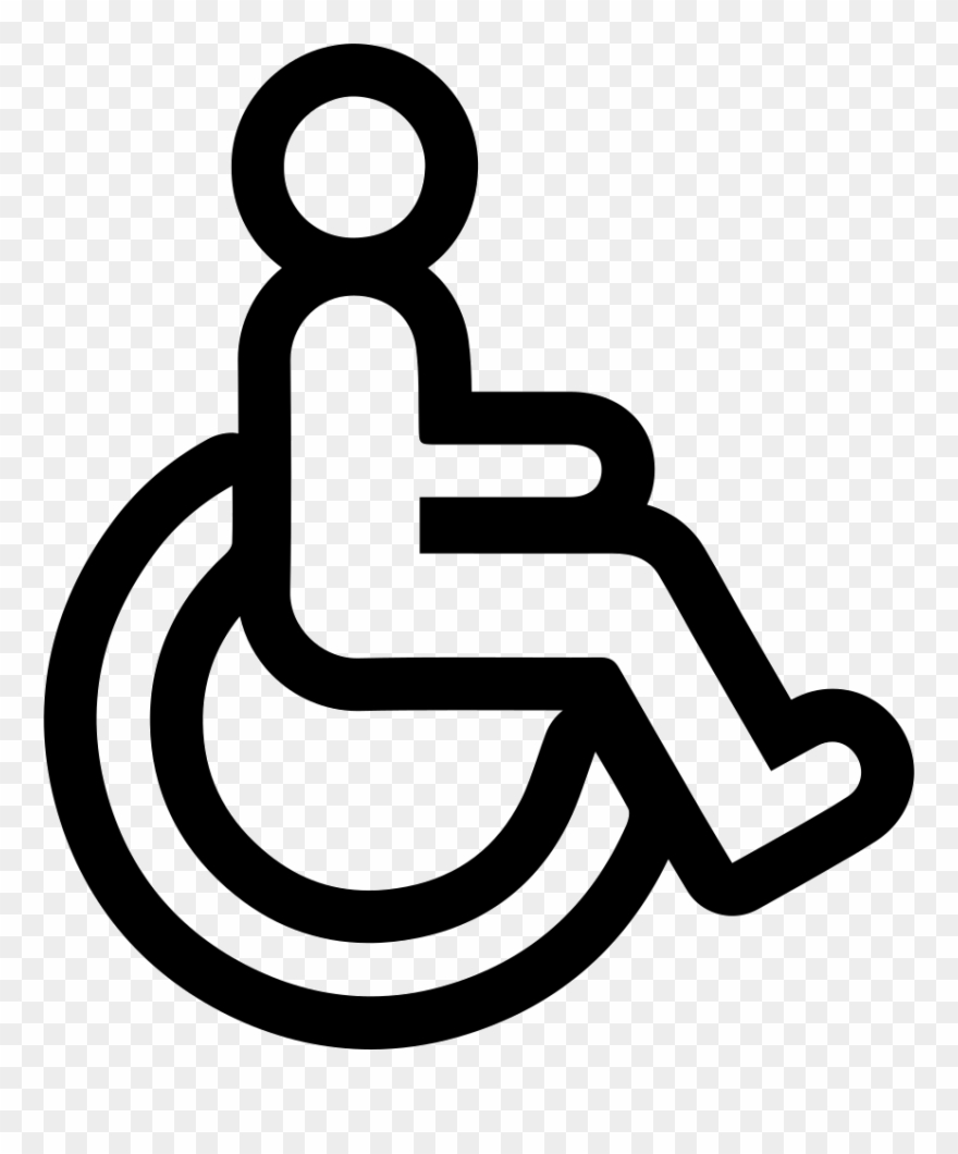 848 X 980 1 - Disabled Person Sign Clipart