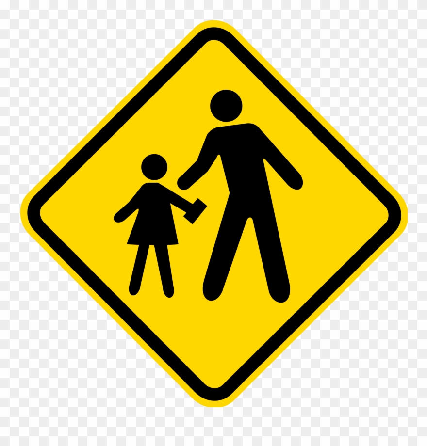 School-zone - Traffic Sign Clip Art - Png Download