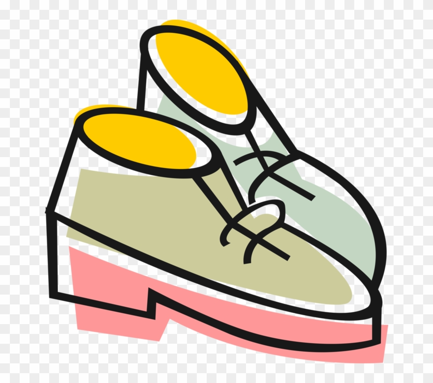 Vector Illustration Of Dress Shoes Fashion Footwear Clipart