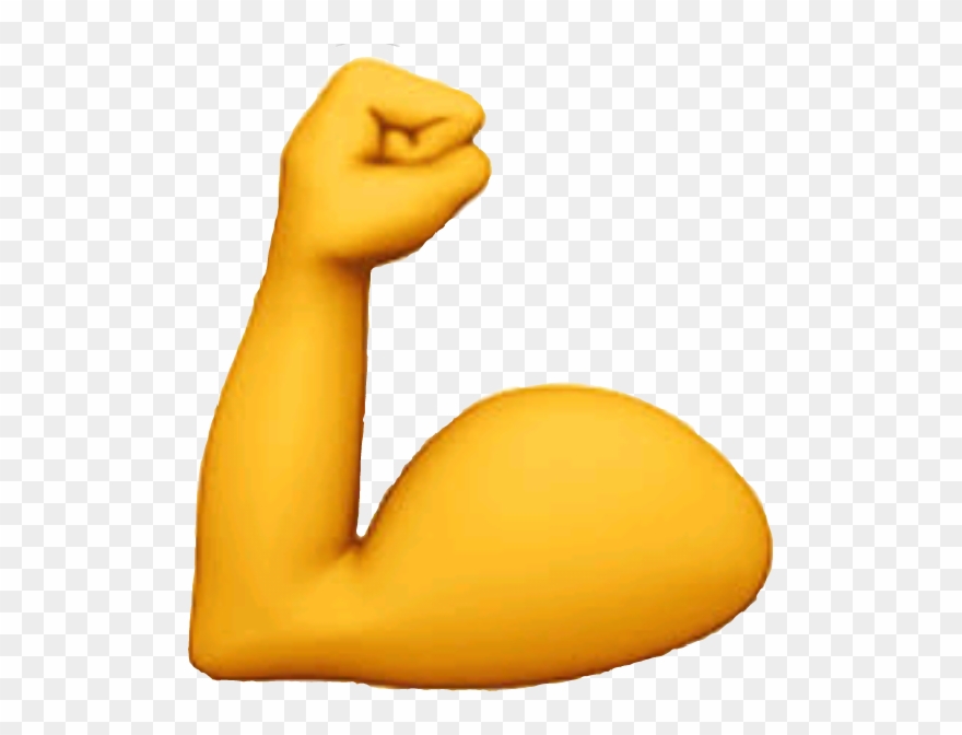 Popular And Trending Still Life Stickers On Picsart - Flexed Bicep Emoji Clipart