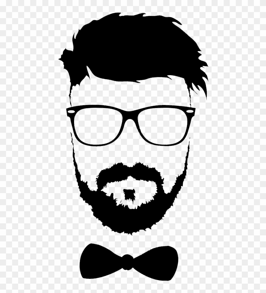 Download Hairstyle Beard Moustache Glasses Png File Hd Clipart