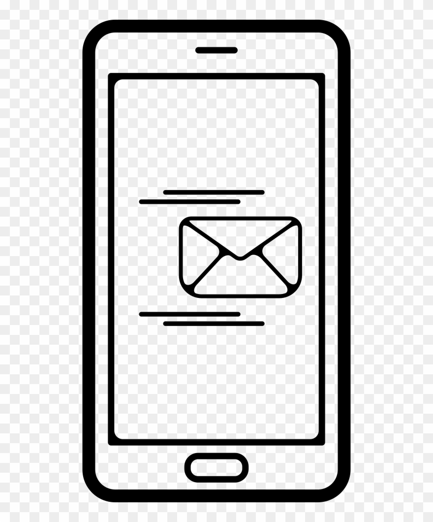 Sending Email By Phone Comments - Icon Clipart