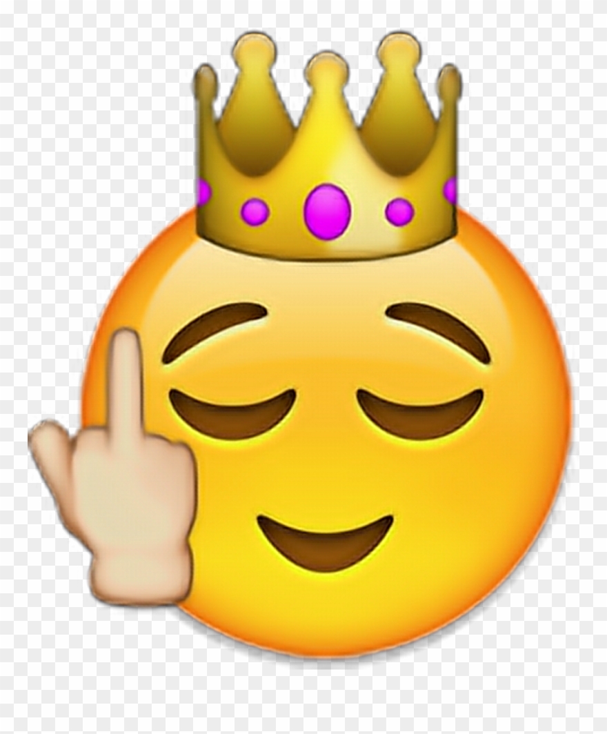 Fuckyou Sticker - Crown Iphone Emoji Clipart