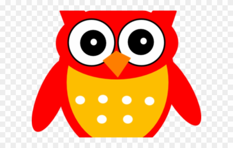 Owl Clipart Red - Kartun Burung Png Transparent Png