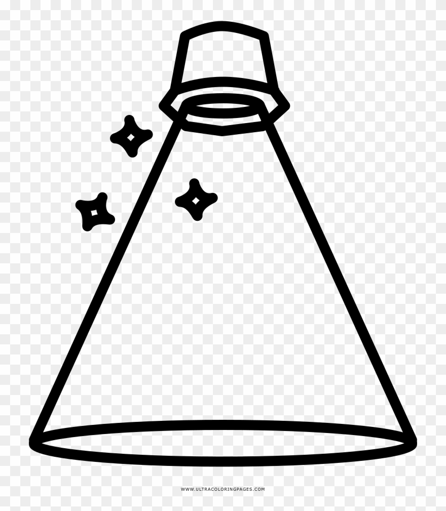 Spotlight Coloring Page - Desenho De Holofote Para Colorir Clipart