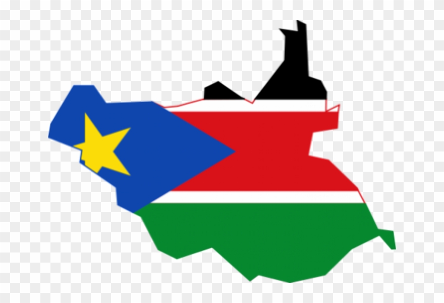 South Sudan Map Outline Clipart