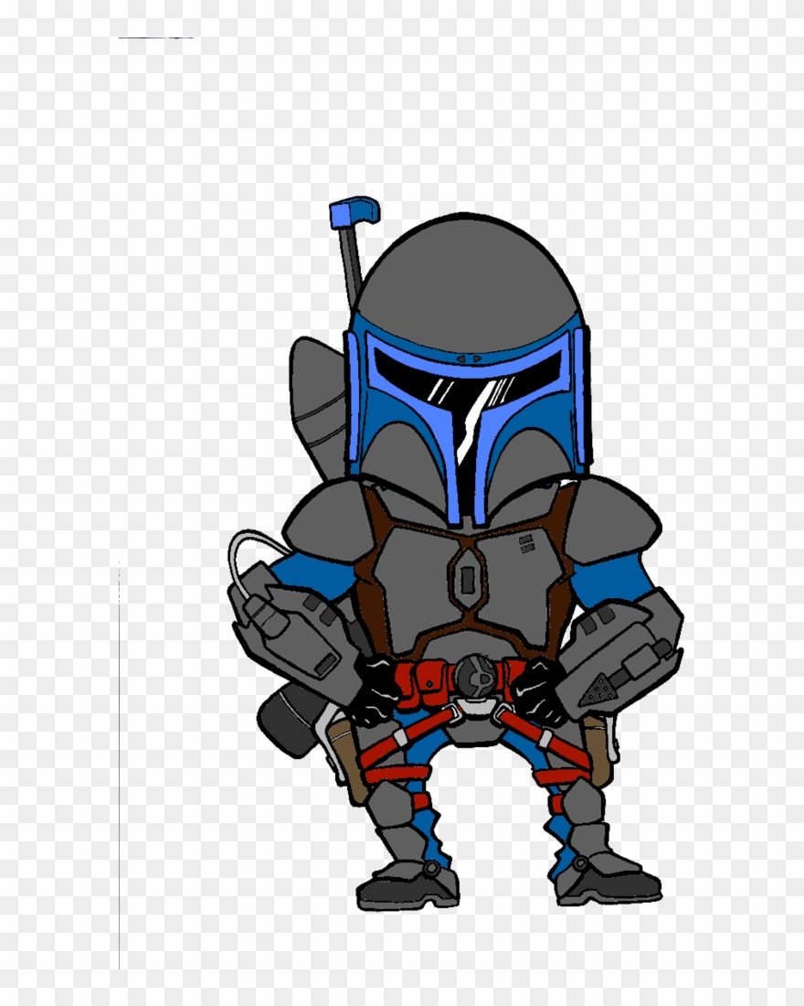 Star Wars Clipart Boba Fett - Boba And Jango Fett Cartoon - Png Download