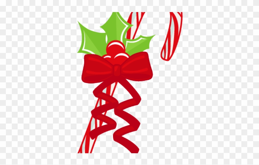 Candy Cane Clipart Ornament - Cute Candy Canea - Png Download