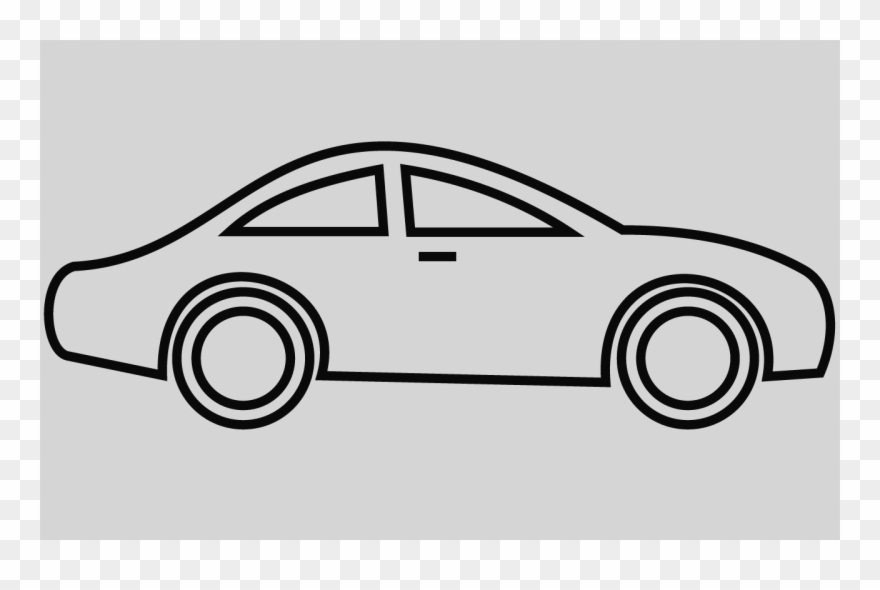 Car Clip Art Black And White - Png Download