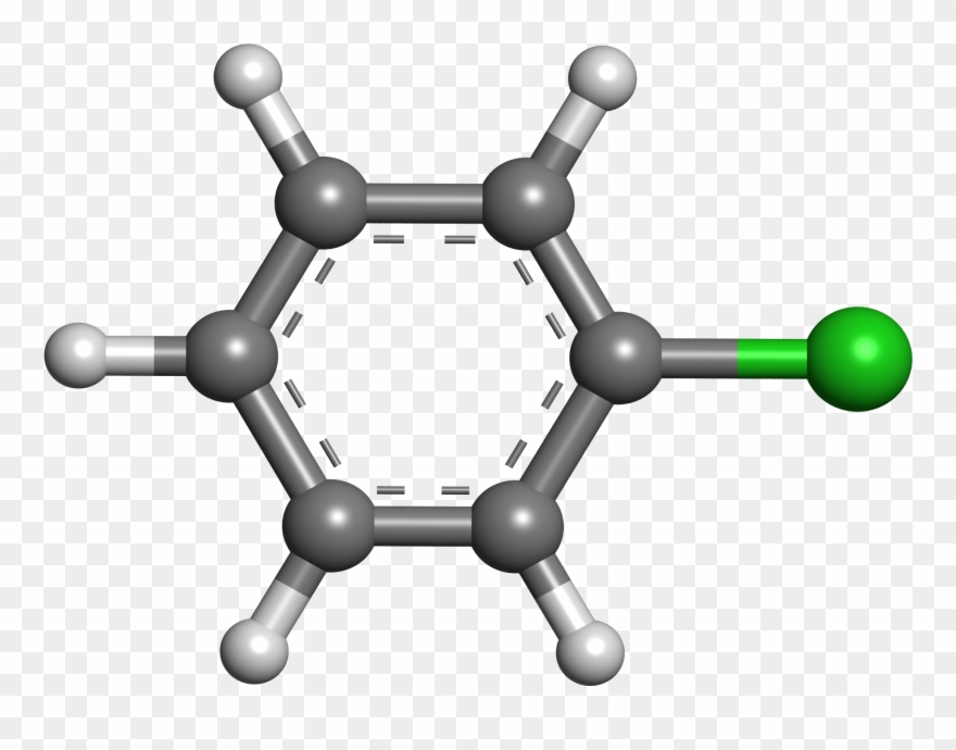 File - Chlorobenzene - Pentachlorophenol 3d Ball Structure Clipart