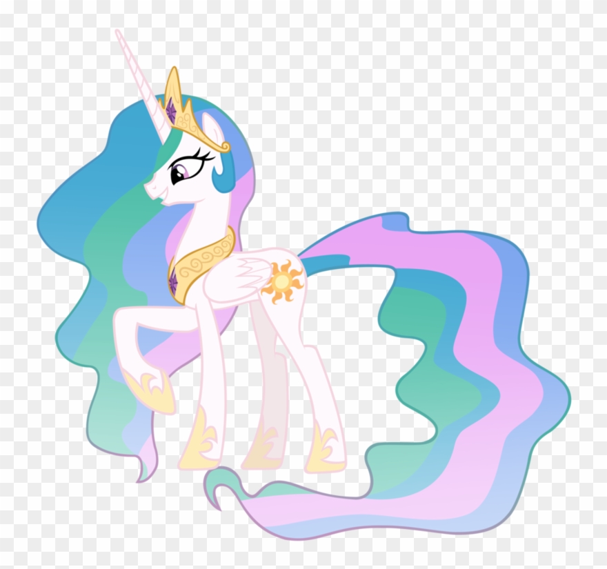 Princess Celestia Png File - My Little Pony Alicorn Princess Celestia Clipart