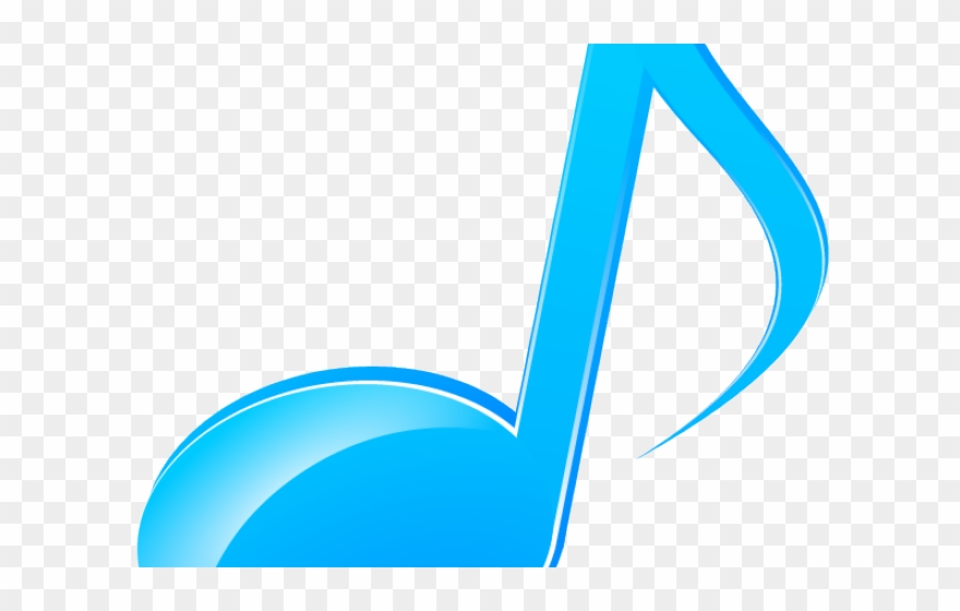 Music Notes Clipart Teal - Png Download