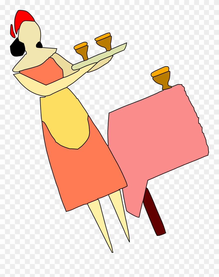 Serving Food And Drinks - Serving Drink Cartoon Clipart