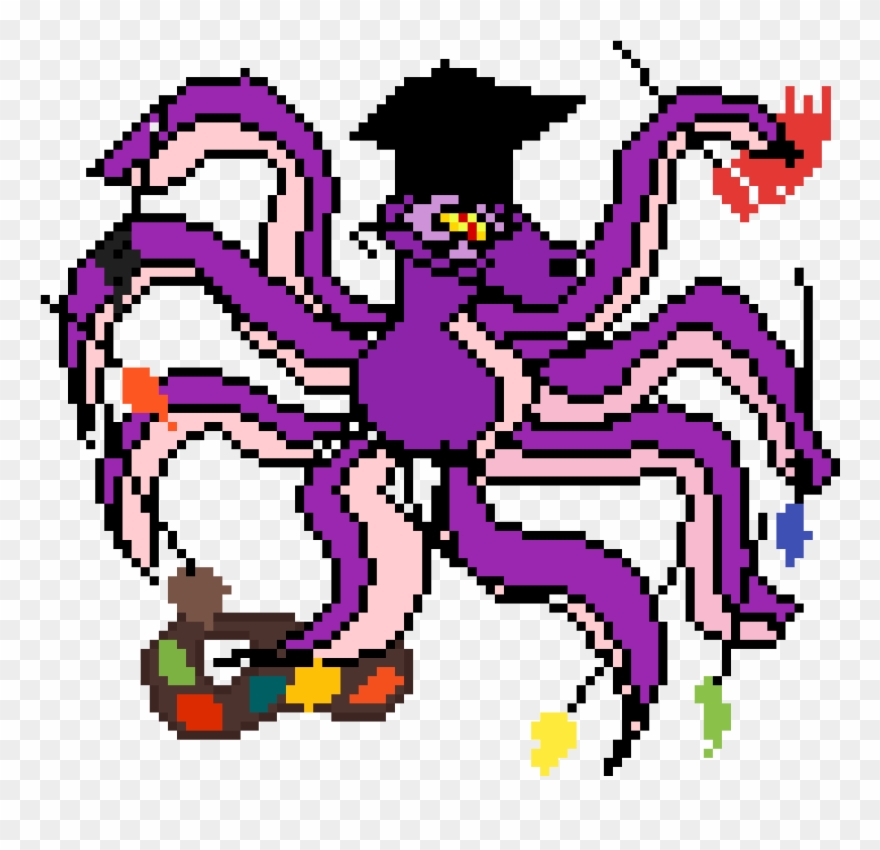 Painting Octopus - Serperior Sprite Clipart