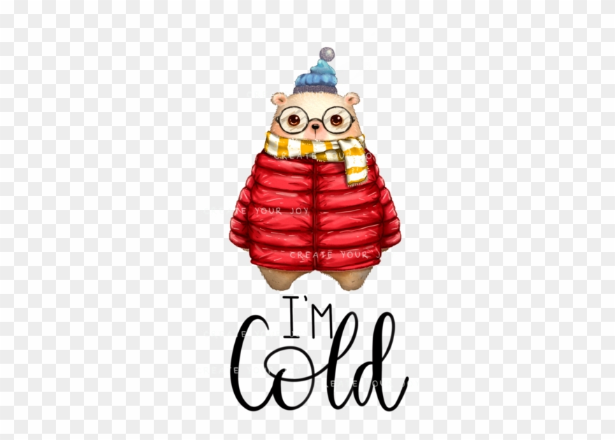 I'm Cold Cozy Animal Digital Download Png File - Owl Clipart