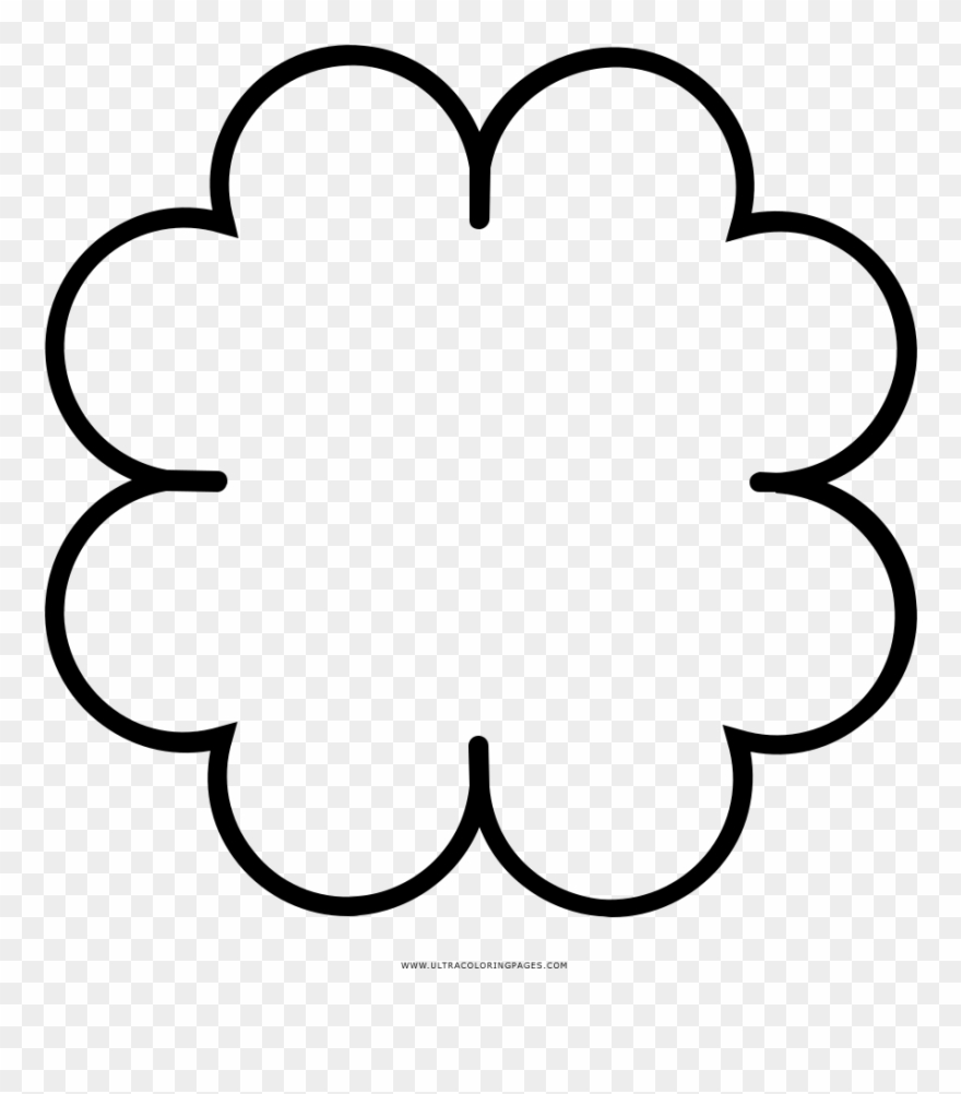 Coloring Book Transprent Fourleaf - Line Art Clipart