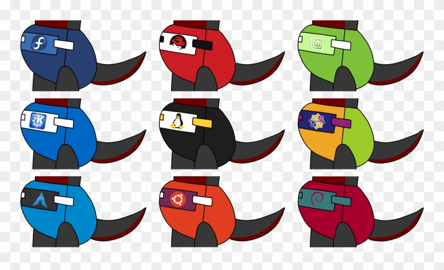 Linux Diaper Icons - Cartoon Clipart