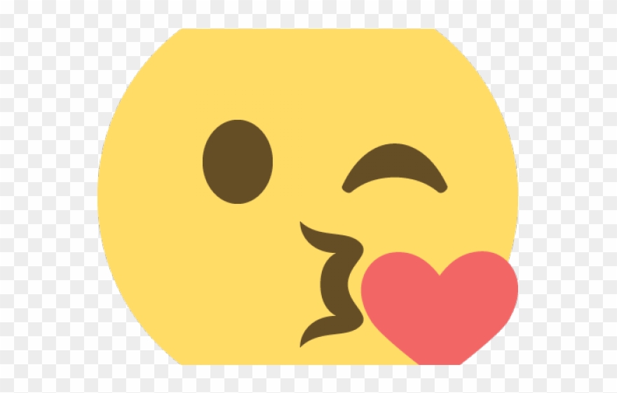 Kiss Smiley Clipart Png - Emoji Transparent Png