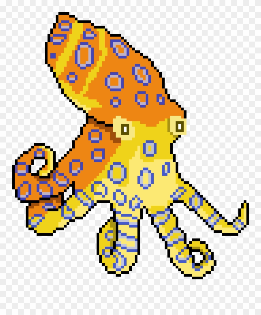 Octopus Clipart Blue Ringed Octopus - Cartoon - Png Download