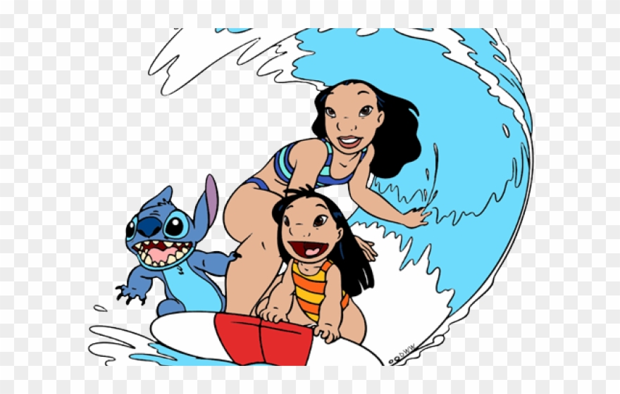 Surfboard Clipart Lilo And Stitch - Lilo E Stitch Surf - Png Download