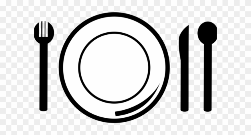 Knives Clipart Dinner Knife - Plate And Silverware Clipart - Png Download