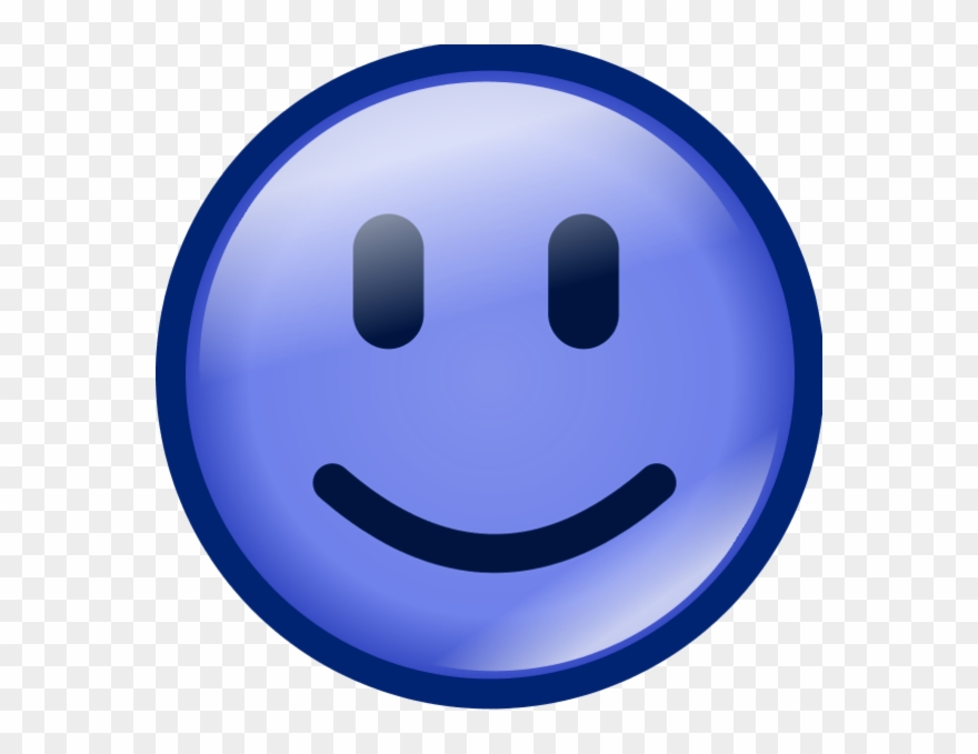 Smiley Face Vector Clip Art - Blue Smiley Face Png Transparent Png
