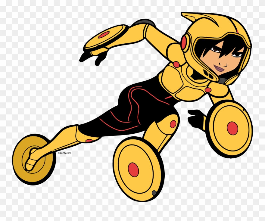 Gogo Tomago Run Png Clipart - Big Hero Characters Coloring Transparent Png