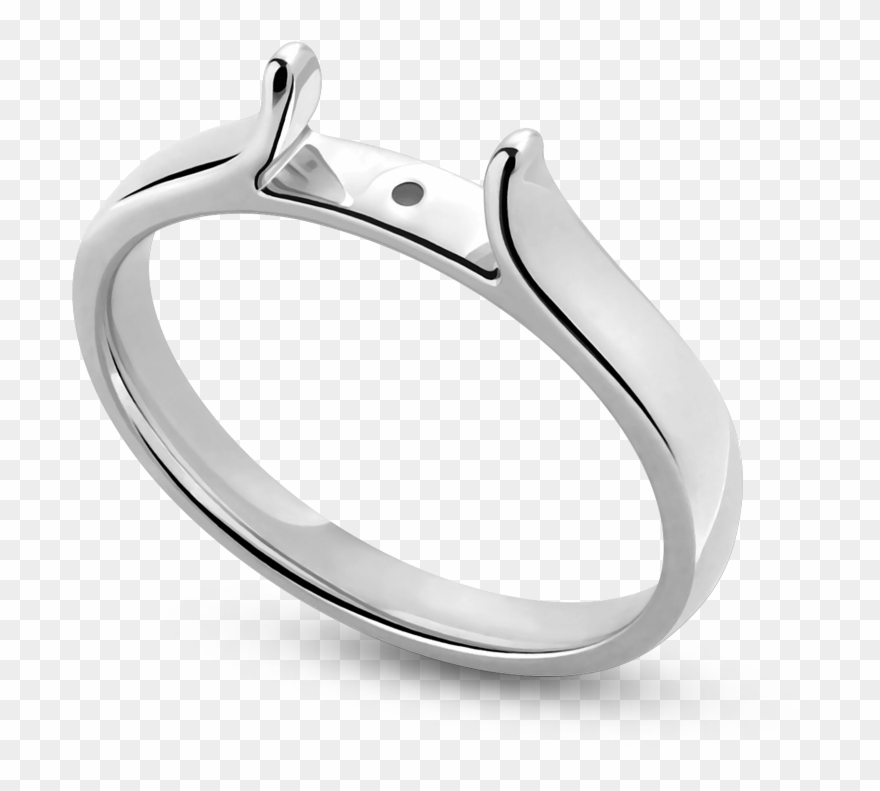 Standard View Of Shpcz23 In White Metal - Engagement Ring Clipart