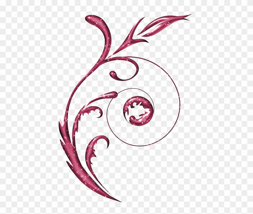 Disk Yandex, Flourishes, Swirls - Illustration Clipart