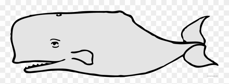 Whale Clipart Outline - Moby Dick Clip Art - Png Download