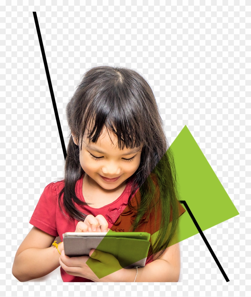 Girl Asian Readingk - Girl Clipart