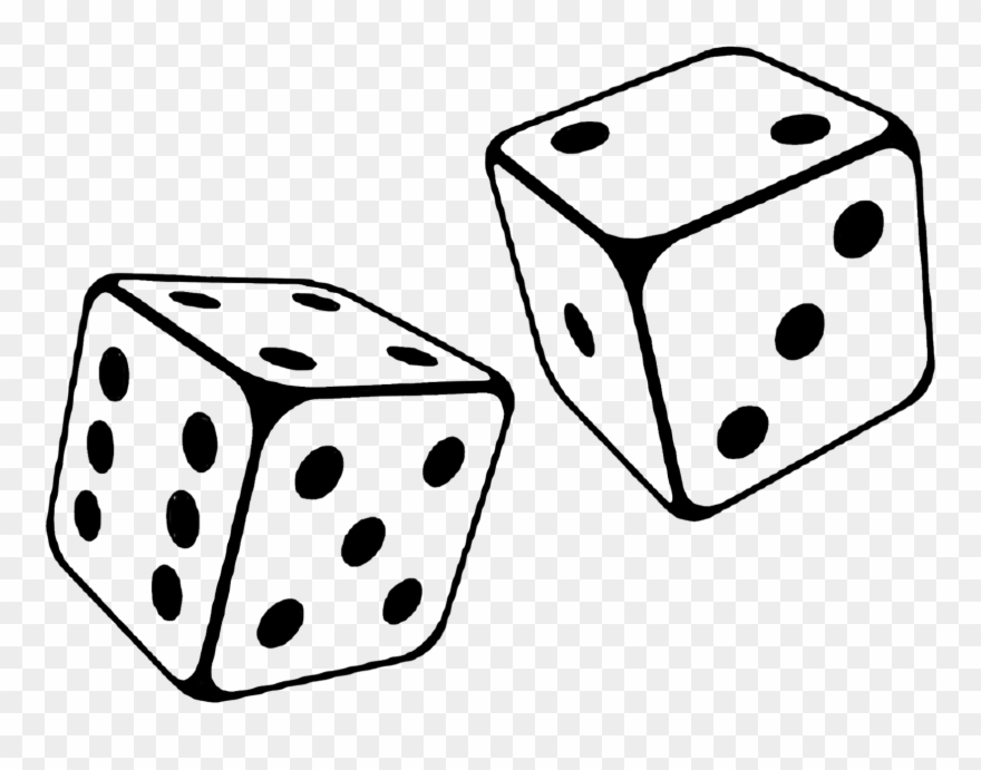 Bard College - Black And White Dice Png Clipart