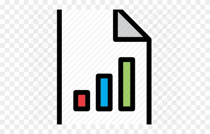 Graph Clipart Vertical Bar - Document Icon Transparent - Png Download