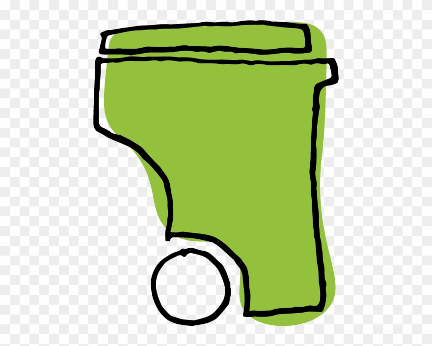 Commercial 64 Gallon Collection Bin Clipart