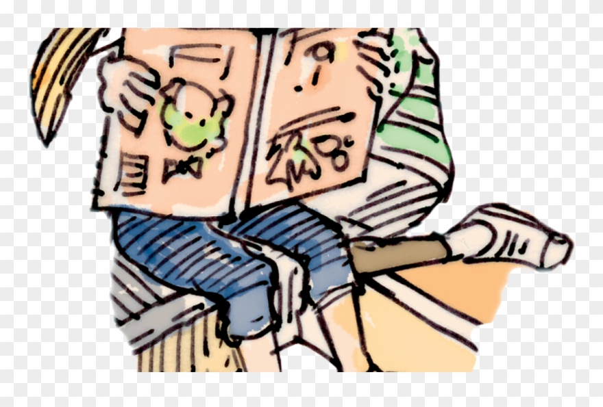 Summer Reading Kick-off - Sharing A Book With A Friend Clipart