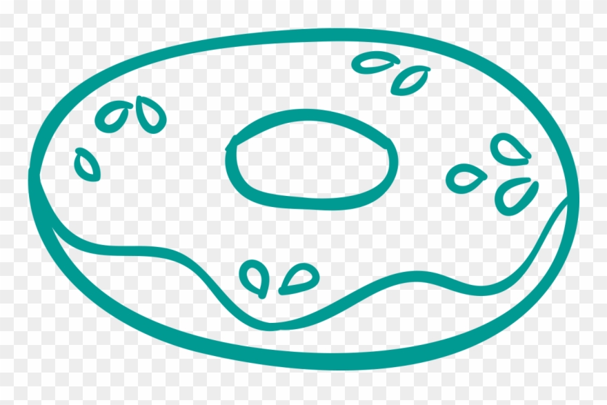 Turquoise Clipart Donut - Circle - Png Download