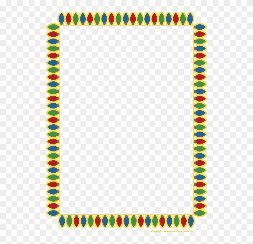 Christmas Lights Border Transparent Png - Transparent Chili Pepper Border Clipart