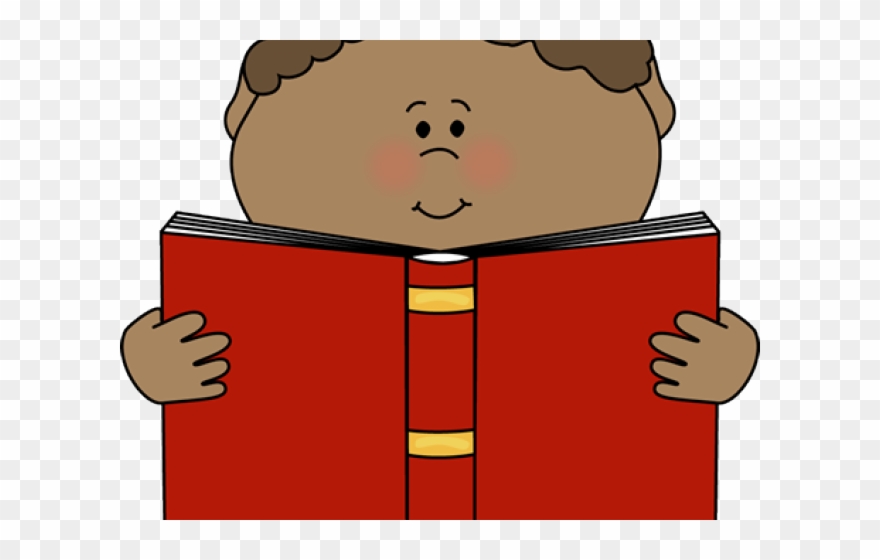 Kid Reading Clipart - Reading A Book Clipart - Png Download
