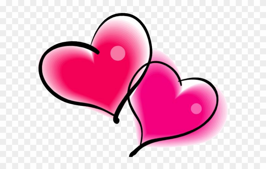 Heart Clipart Clipart Pink Double Heart - Valentine's Day Heart - Png Download