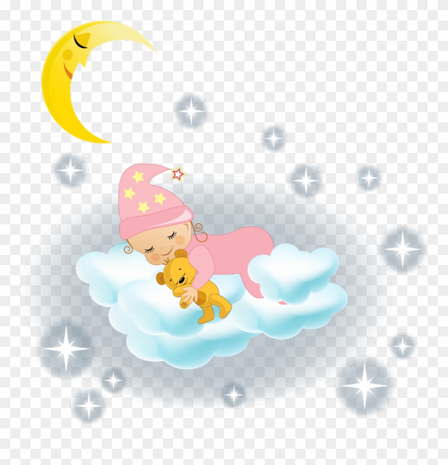 Ftestickers Baby Clouds Star Sleeping Dreaming Cute - Sleep Clipart